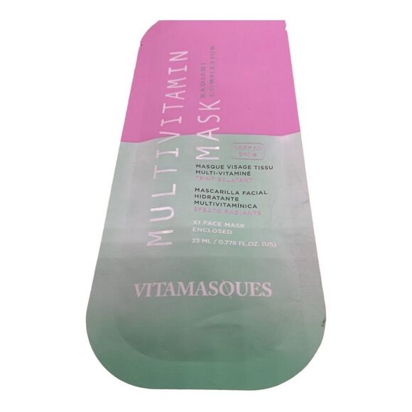 Multivitamin Mask Radiant Complexion Sheet Lot of 4 Vegan - Picture 2 of 8